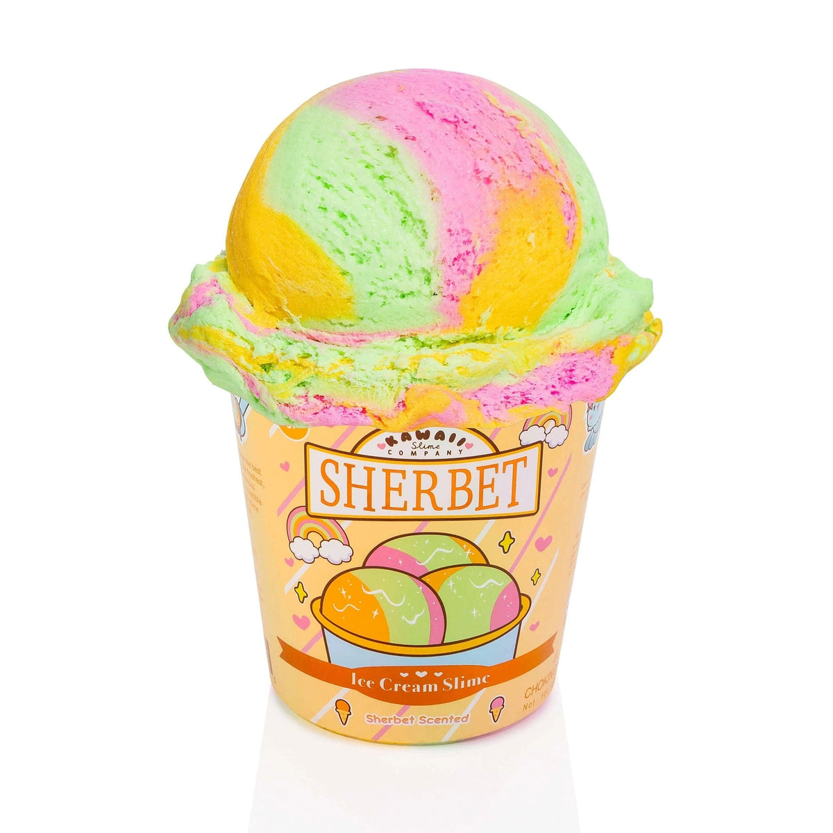 Kawaii Slime Company Toys > Fidget Toys Kawaii Slime: Ice Cream Pint Slime - Sherbet Scented 810154371075 SHESCEICE_1051