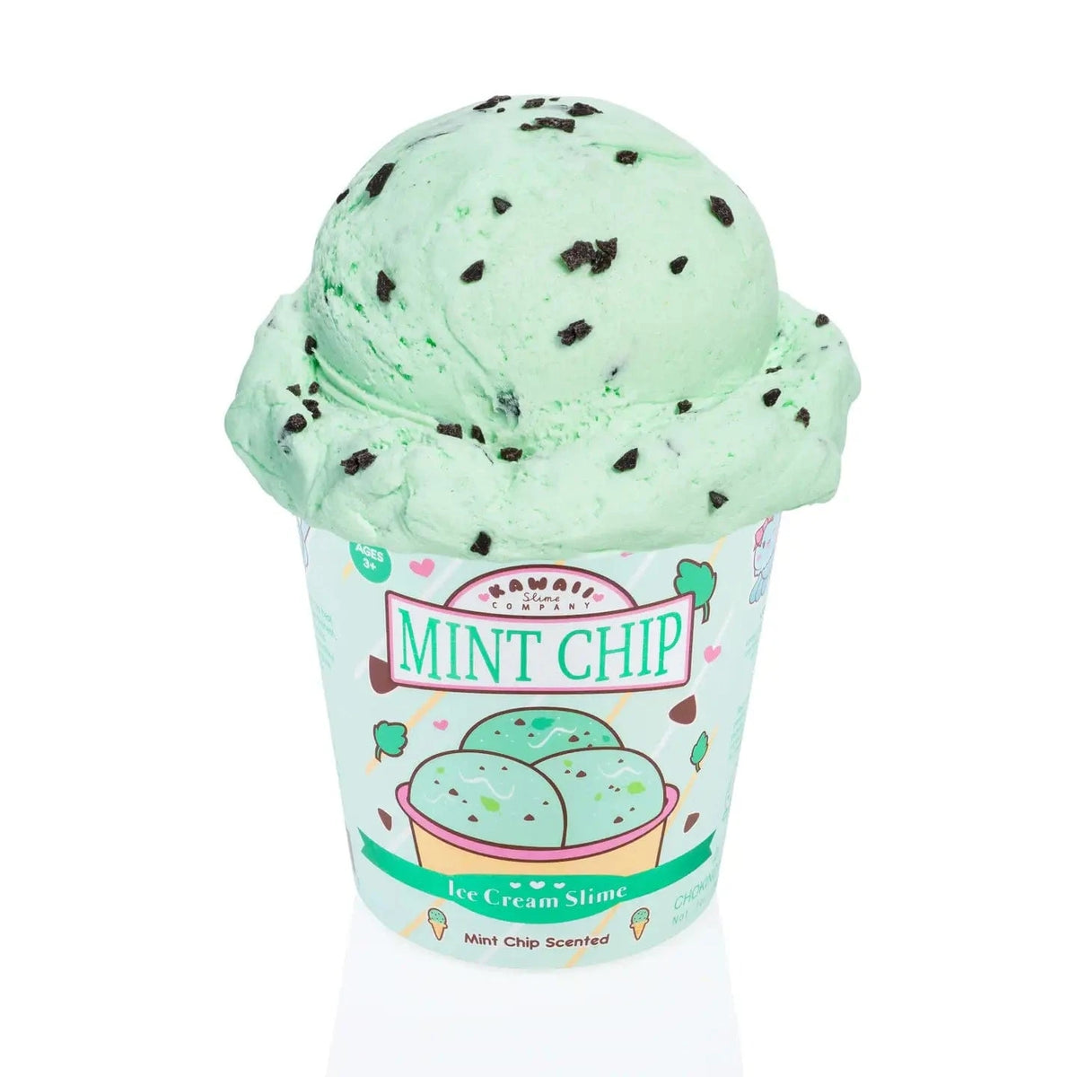 Kawaii Slime Company Toys > Fidget Toys Kawaii Slime: Scented Ice Cream Pint Slime - Mint Chip 810154371105 MINCHISCE_1049