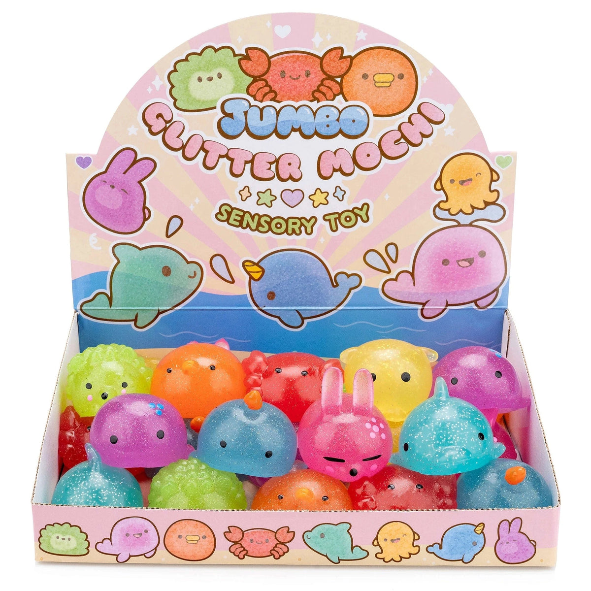 Kawaii Slime Company Toys > Fidget Toys Kawaii Slime: Sensory Toy - Jumbo Glitter Mochi 810154371198 JUMGLIMOC_9720