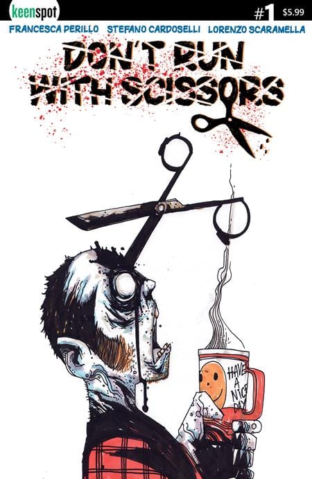Keenspot Entertainment Comic Books DONT RUN WITH SCISSORS #1 CVR B STEFANO CARDOSELLI COFFEE VAR 60283502309600121 0125EX828