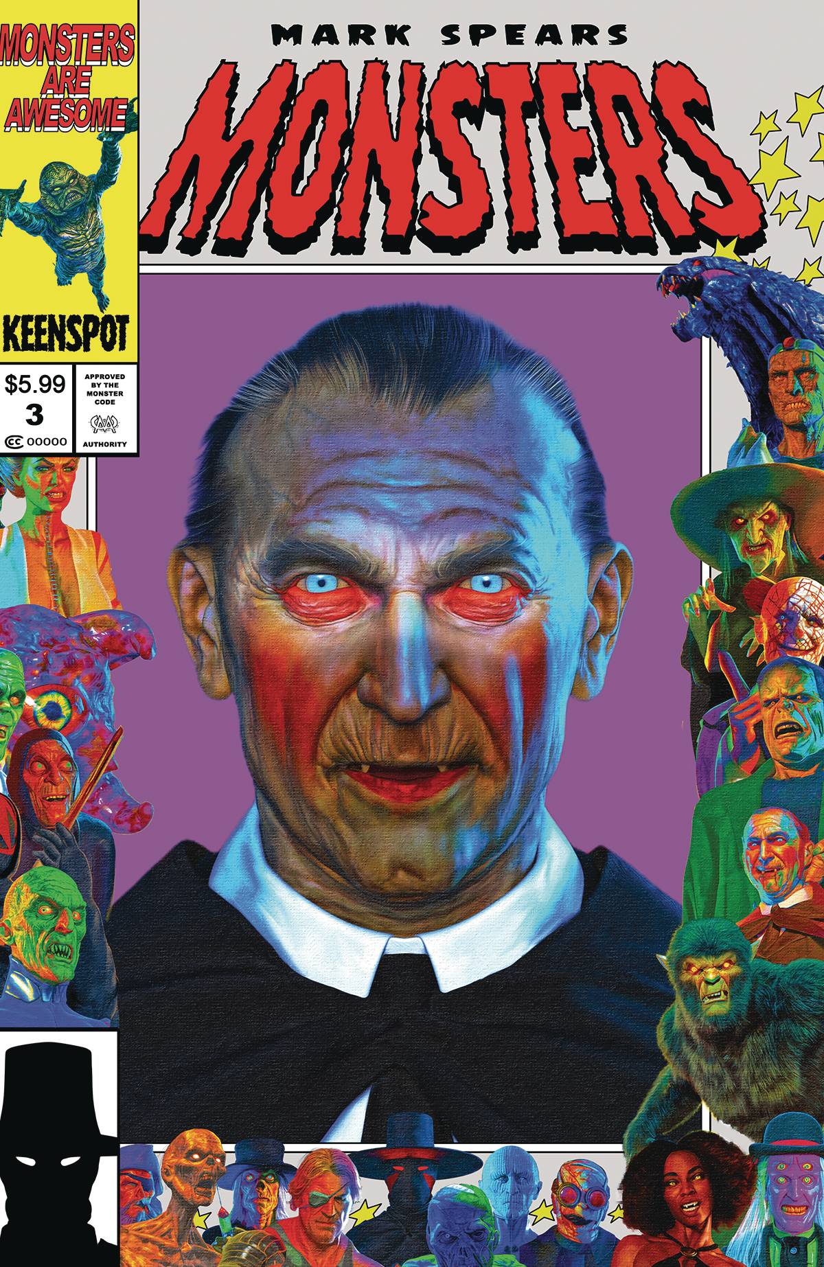 KEENSPOT ENTERTAINMENT Comic Books MARK SPEARS MONSTERS #3 CVR D DRACULA HOMAGE 60283502299000341 STL347598