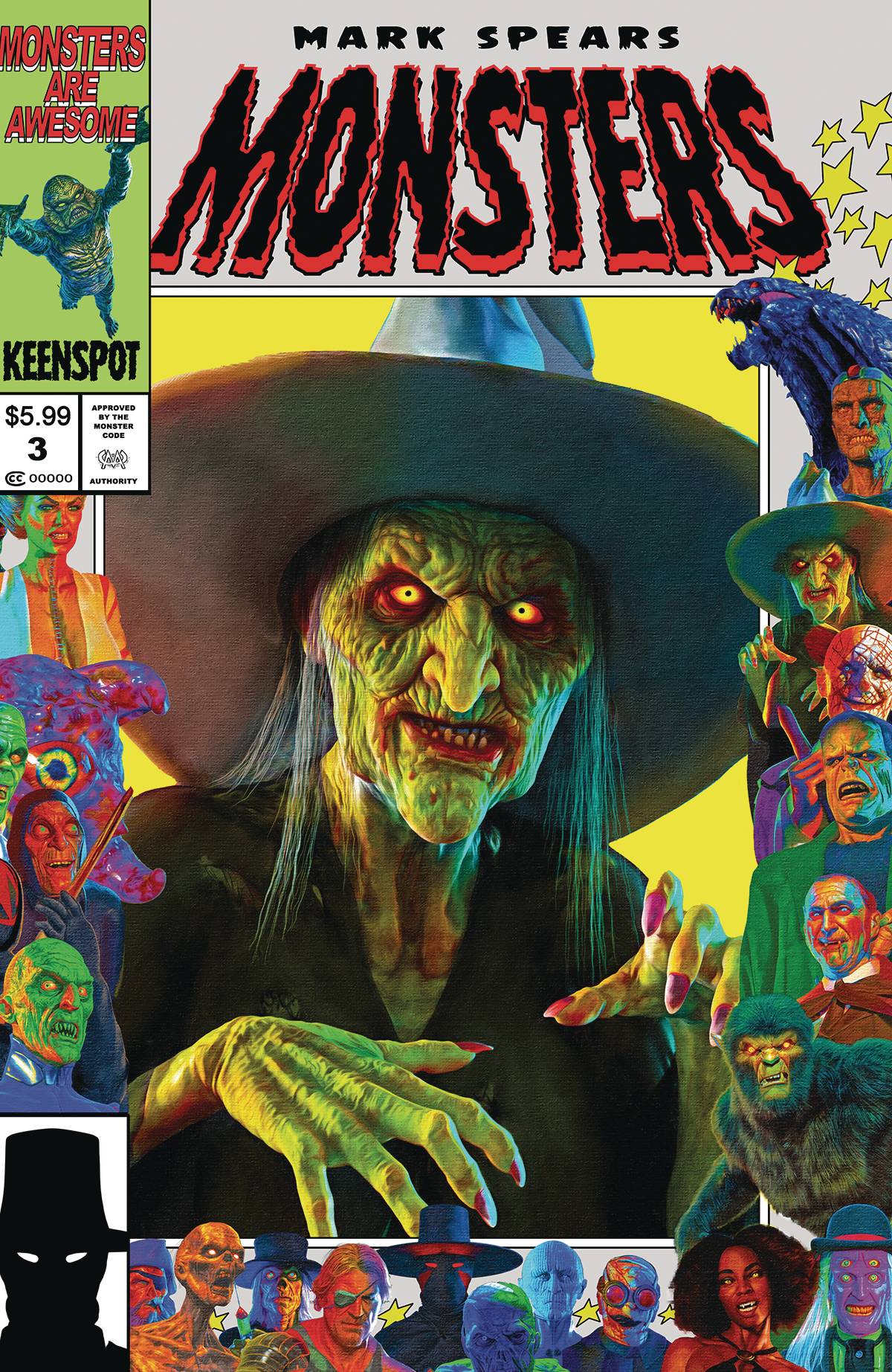 KEENSPOT ENTERTAINMENT Comic Books MARK SPEARS MONSTERS #3 CVR E WITCH HOMAGE 60283502299000351 STL347599