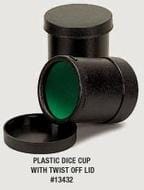 Koplow Games Game Supplies > Dice Towers/Trays/Cups Koplow Games: Dice Cup - Plastic with Twist Cover 71634940 KOP 13432