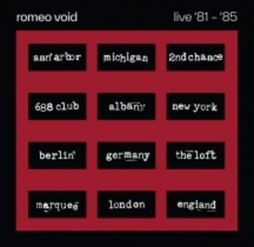 Liberation Hall Music > Vinyl Records Romeo Void - The Best Of Romeo Void Live '81-'85 (RSD 2026 Exclusive) 810177217022 LIBH2170.1