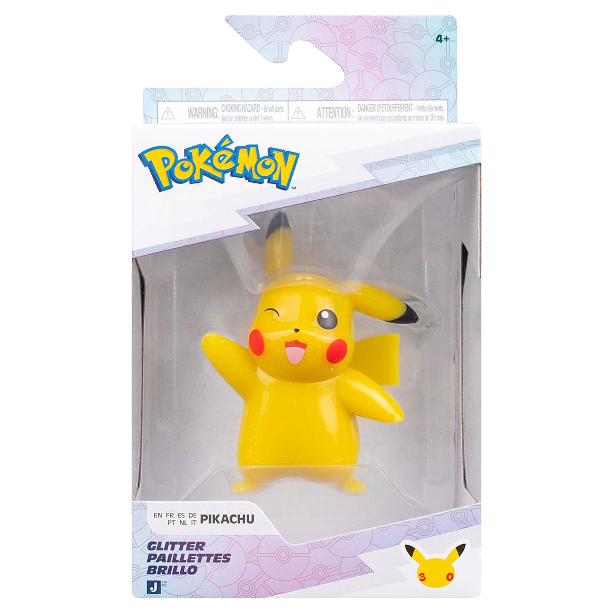 License 2 Play Toys > Action Figures > Video Games Pikachu Pokemon 3" 30th Anniversary Battle Figure (Assorted) 191726955184 PKW5259