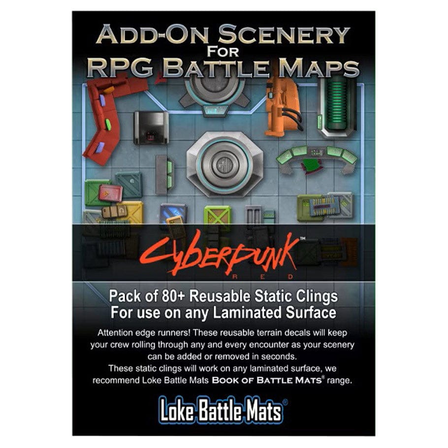 Loke Battle Mats Tabletop Games > Role-Playing Games > Accessories Add-On Scenery Pack: RPG Maps Cyberpunk 5060703680751 LBM063