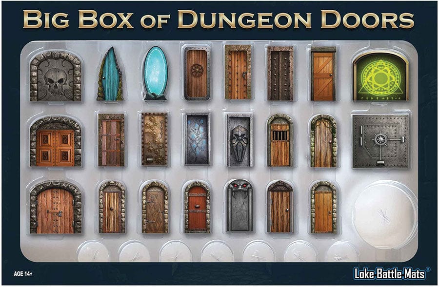 Loke Battle Mats Tabletop Games > Role-Playing Games > Accessories Big Box of Dungeon Doors 5060703680522 LBM 038