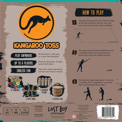 Lost Boy Entertainment Board Games Kangaroo Toss 860002692845 LBE05