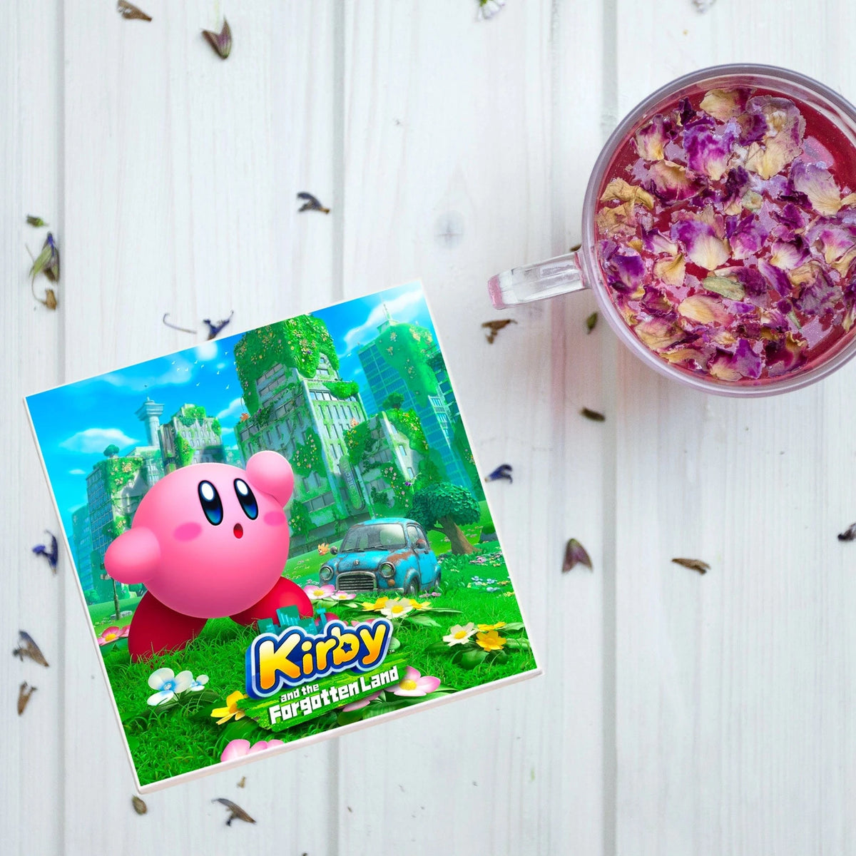 Lucky Mfg. Co. Home > Drinkware > Coasters Lucky Mfg: Video Game Coaster - Kirby and the Forgotten Land 79775484