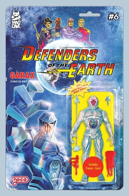 Mad Cave Studios Comic Books DEFENDERS OF THE EARTH #6Â (OF 8)Â CVRÂ B DJORDJE DJOKOVIC ACTION FIGURE VAR 60194704596506021 0225MA513