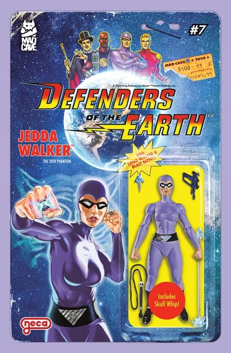 Mad Cave Studios Comic Books DEFENDERS OF THE EARTH #7 (OF 8) CVR B DJORDJE DJOKOVIC ACTION FIGURE VAR 60194704596507021 0325MA492