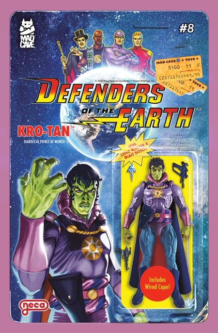 Mad Cave Studios Comic Books DEFENDERS OF THE EARTH #8 (OF 8) CVR B DJORDJE DJOKOVIC ACTION FIGURE VAR 60194704596508021 0425MA543