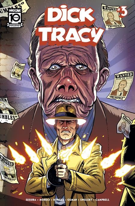 Mad Cave Studios Comic Books DICK TRACY #3Â CVRÂ B BRENT SCHOONOVER CONNECTING COVER VAR 60194704612200321 0524MA460