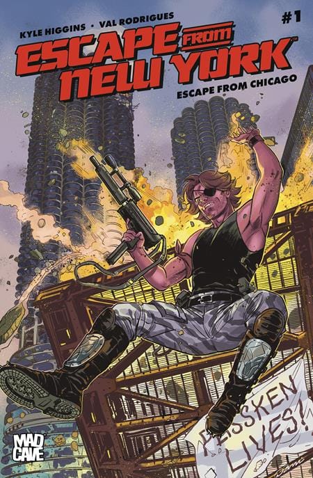 Mad Cave Studios Comic Books ESCAPE FROM NEW YORK ESCAPE FROM CHICAGO #1 CVR B DANICA BRINE VAR (Release Date: 09/23/2026) 60196140545501021 0726MA0996