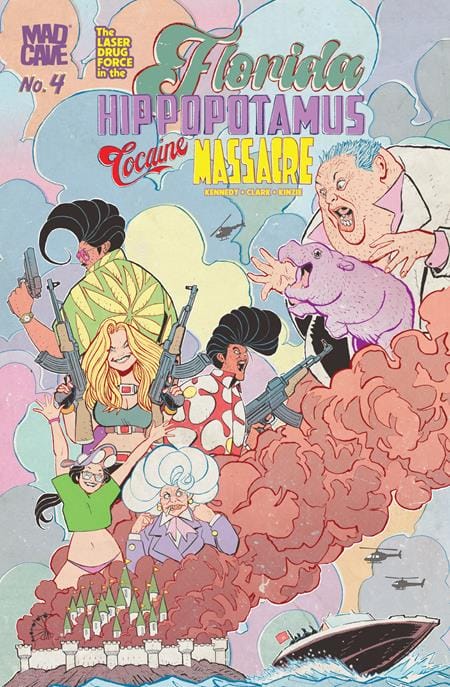 Mad Cave Studios Comic Books FLORIDA HIPPOPOTAMUS COCAINE MASSACRE #4 (OF 4) (MR) 60196140526400411 0326MA0819