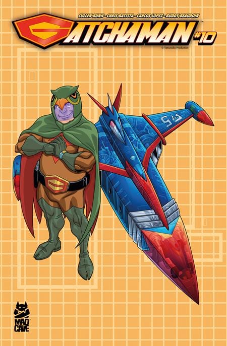 Mad Cave Studios Comic Books GATCHAMAN #10 CVR B CHRIS BATISTA BLUEPRINT RYU AND G-5 VAR 60194704601601021 0325MA501