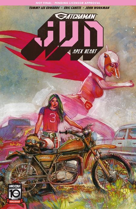 Mad Cave Studios Comic Books GATCHAMANÂ JUN APEX HEART #1 (ONE SHOT)Â CVRÂ AÂ TOMMY LEE EDWARDS 60196140455700111 0924MA502