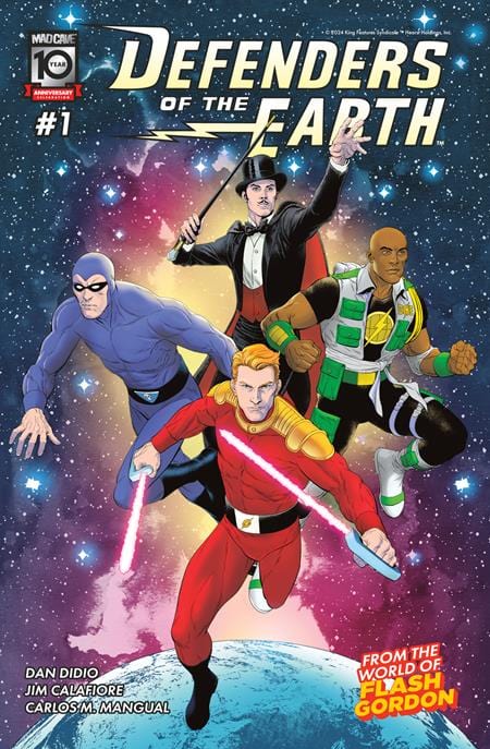 Mad Cave Studios Comic Books > Incentives DEFENDERS OF THE EARTH #1 (OF 8) CVR C INC 1:10 ANDY CLARKE VAR 60194704596501031 0624MA445