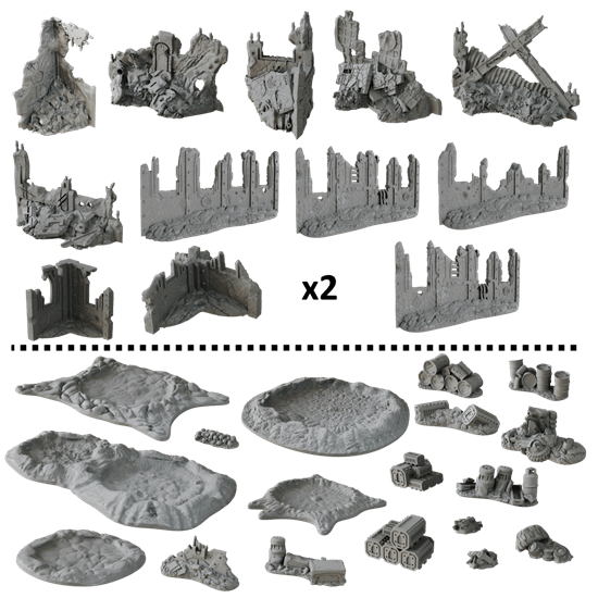 Mantic Entertainment Miniatures > Terrain Crate TerrainCrate: Armageddon Sector 5060924982917 MGE MGTC236