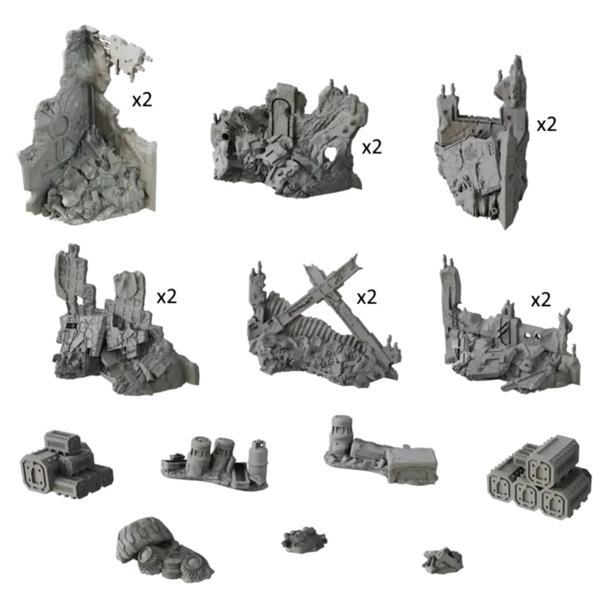 Mantic Entertainment Miniatures > Terrain Crate TerrainCrate: Deadzone Ruins 5060924983525 MGE MGTC227