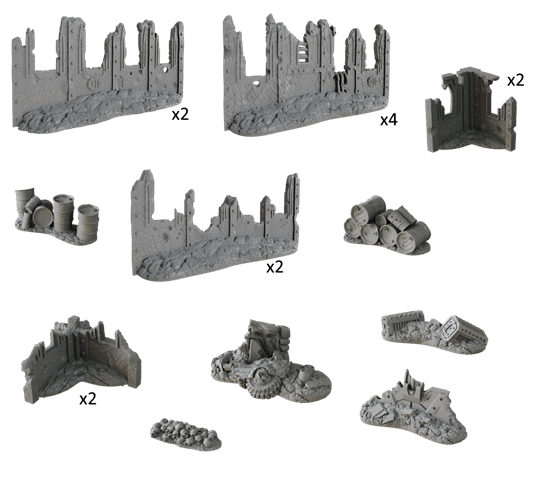Mantic Entertainment Miniatures > Terrain Crate TerrainCrate: Gothic Ruins 5060924982825 MGE MGTC226