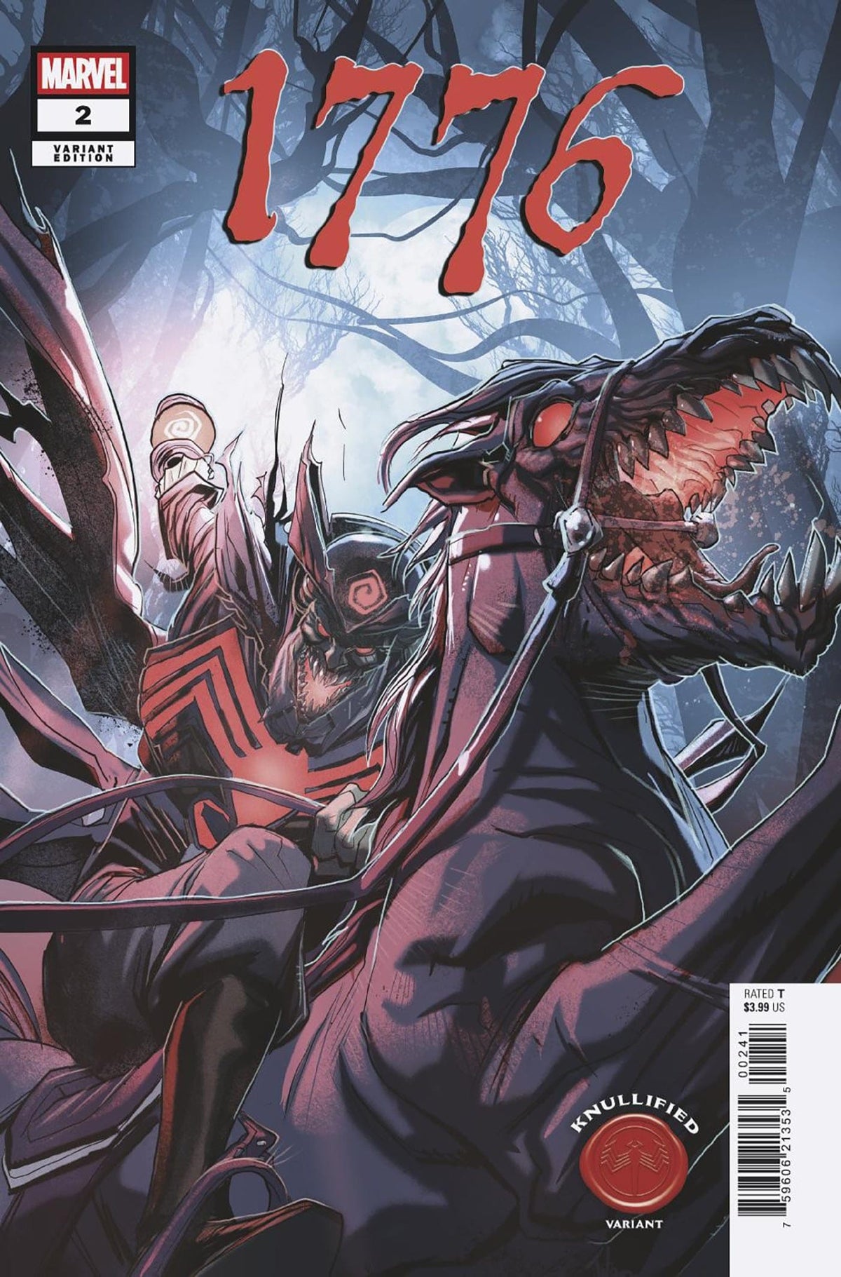 Marvel Comic Books 1776 #2 PETE WOODS KNULLIFIED VARIANT 75960621353500241 PRH-75960621353500241