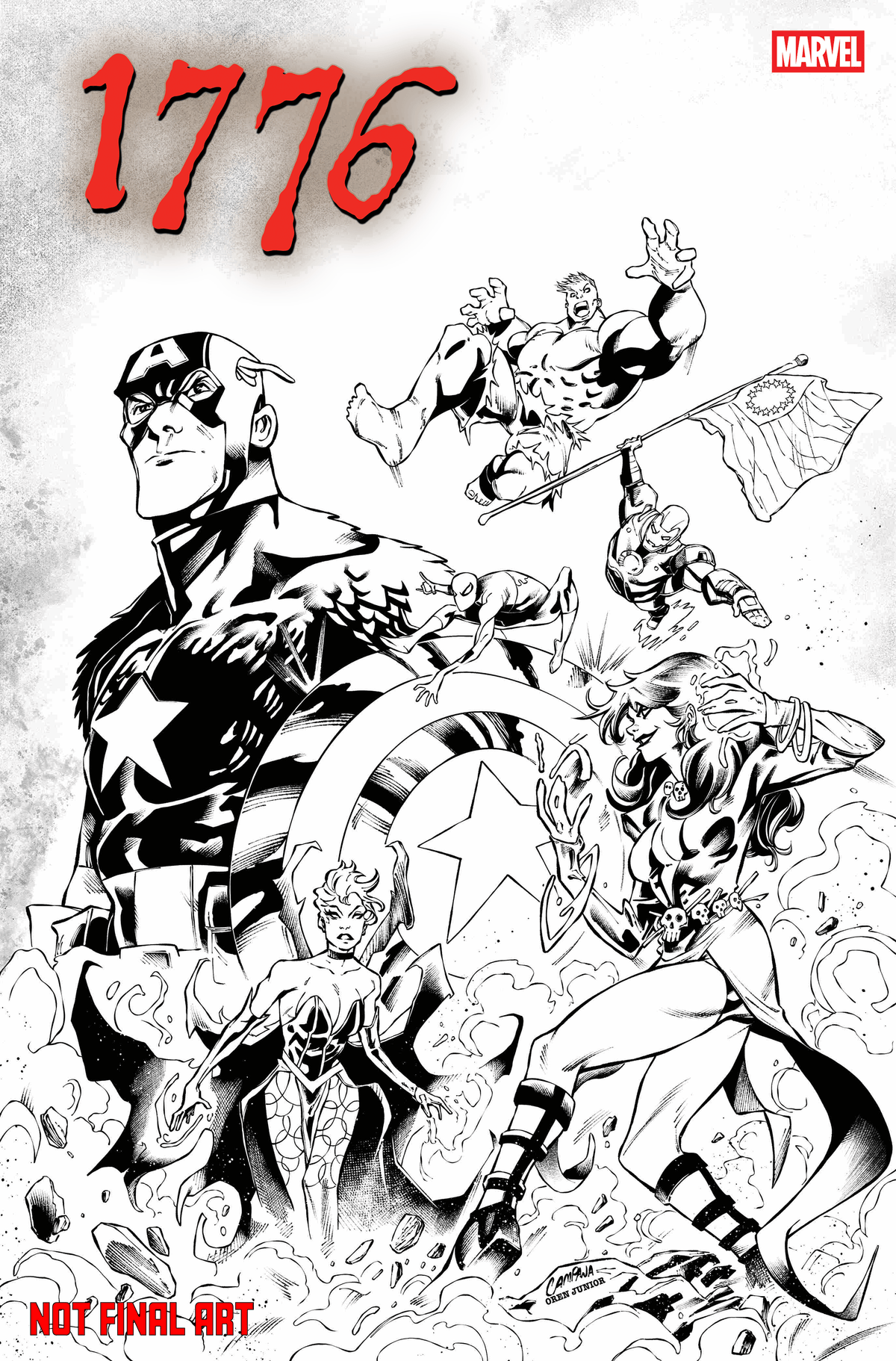 Marvel Comic Books 1776 #3 CHRIS CAMPANA VARIANT 75960621353500331 PRH-75960621353500331