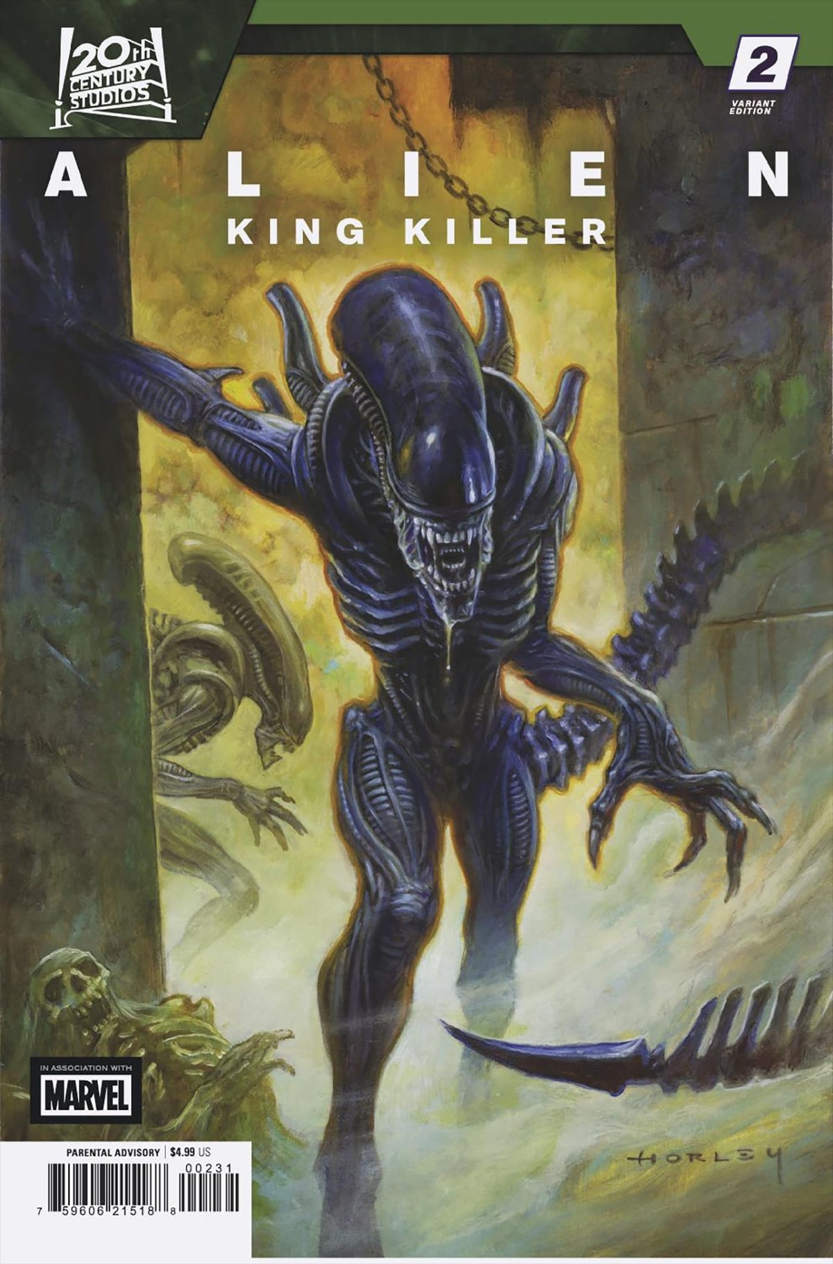 Marvel Comic Books ALIEN: KING KILLER #2 ALEX HORLEY VARIANT 75960621518800231 PRH-75960621518800231