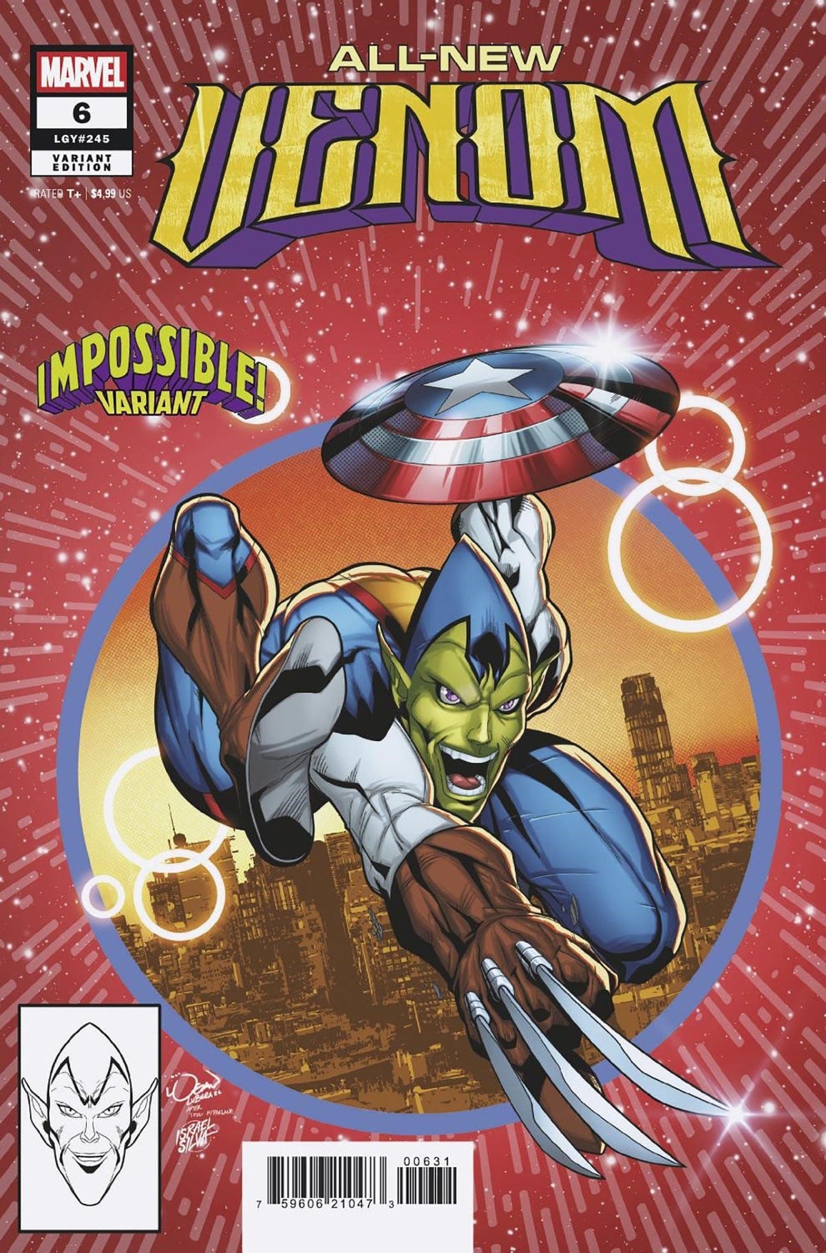 Marvel Comic Books ALL-NEW VENOM #6 LOGAN LUBERA IMPOSSIBLE! VARIANT 75960621047300631 PRH-75960621047300631