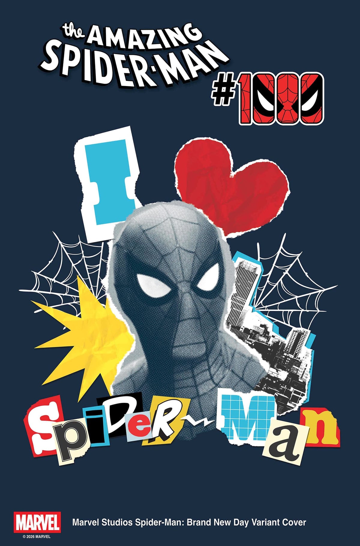 Marvel Comic Books AMAZING SPIDER-MAN #1000 MARVEL STUDIOS SPIDER-MAN: BRAND NEW DAY VARIANT (Release Date: 09/16/2026) 75960621001503624 PRH-75960621001503624