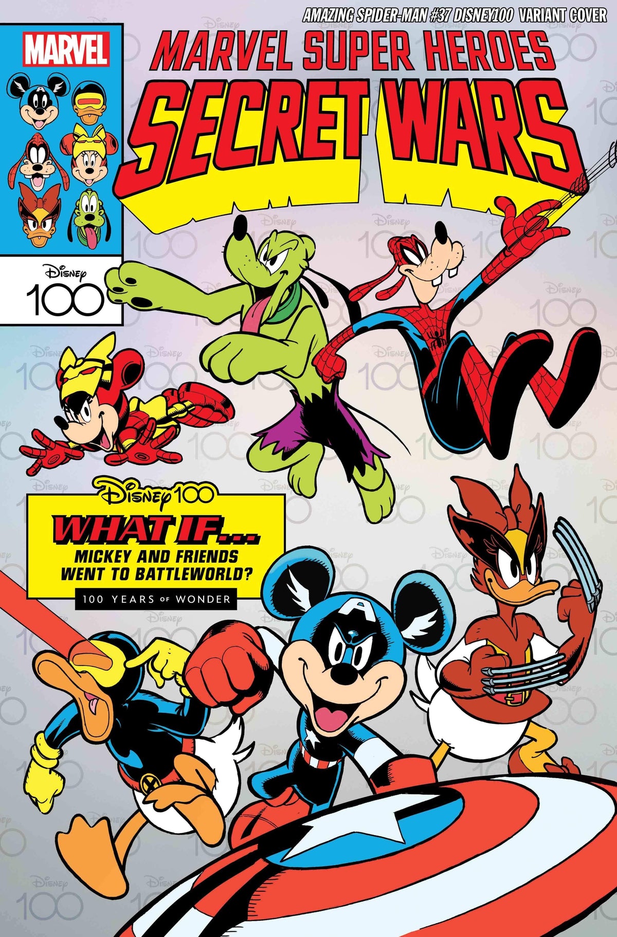 Marvel Comic Books AMAZING SPIDER-MAN #37 DE LORENZI DISNEY100 SECRET WAR VAR 75960620200303721 SEP230643