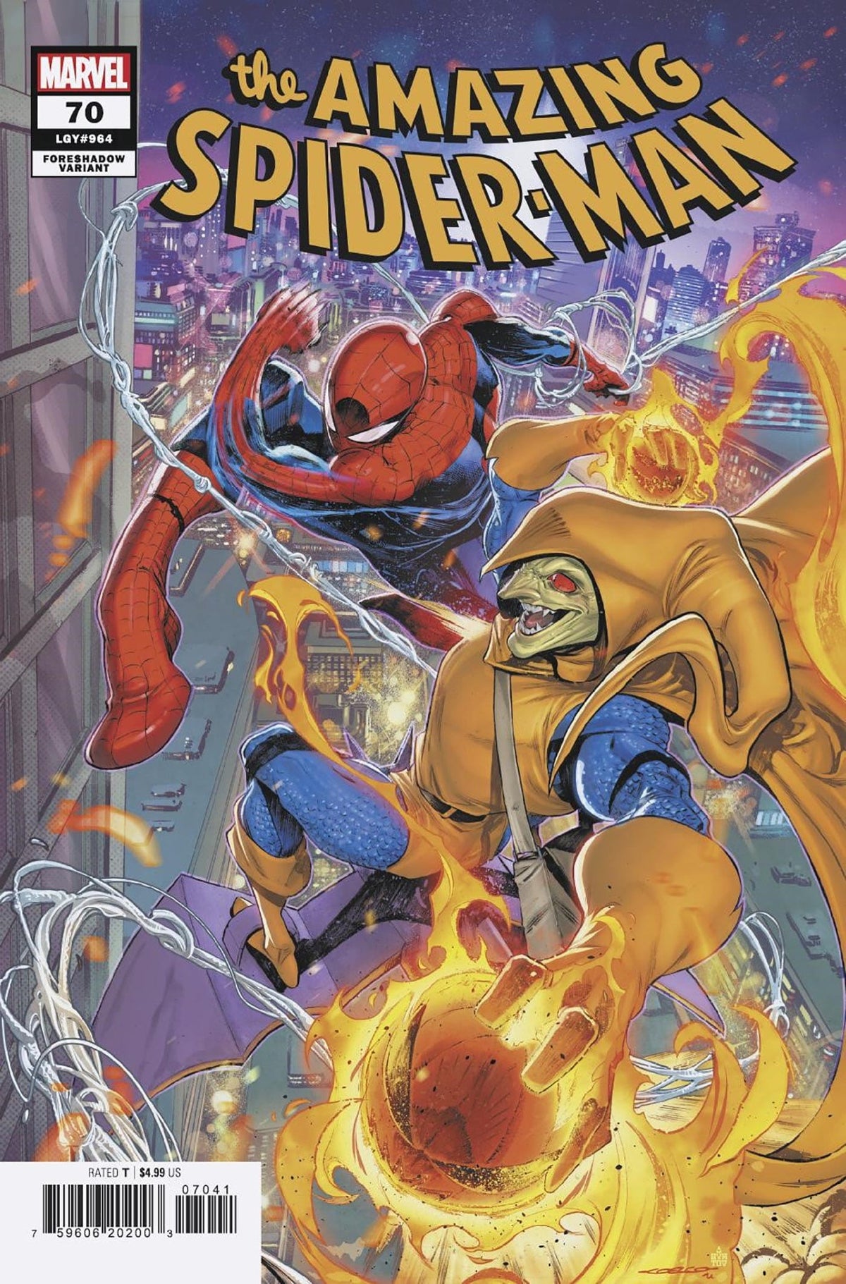 Marvel Comic Books AMAZING SPIDER-MAN #70 IBAN COELLO FORESHADOW VARIANT 75960620200307041 PRH-75960620200307041
