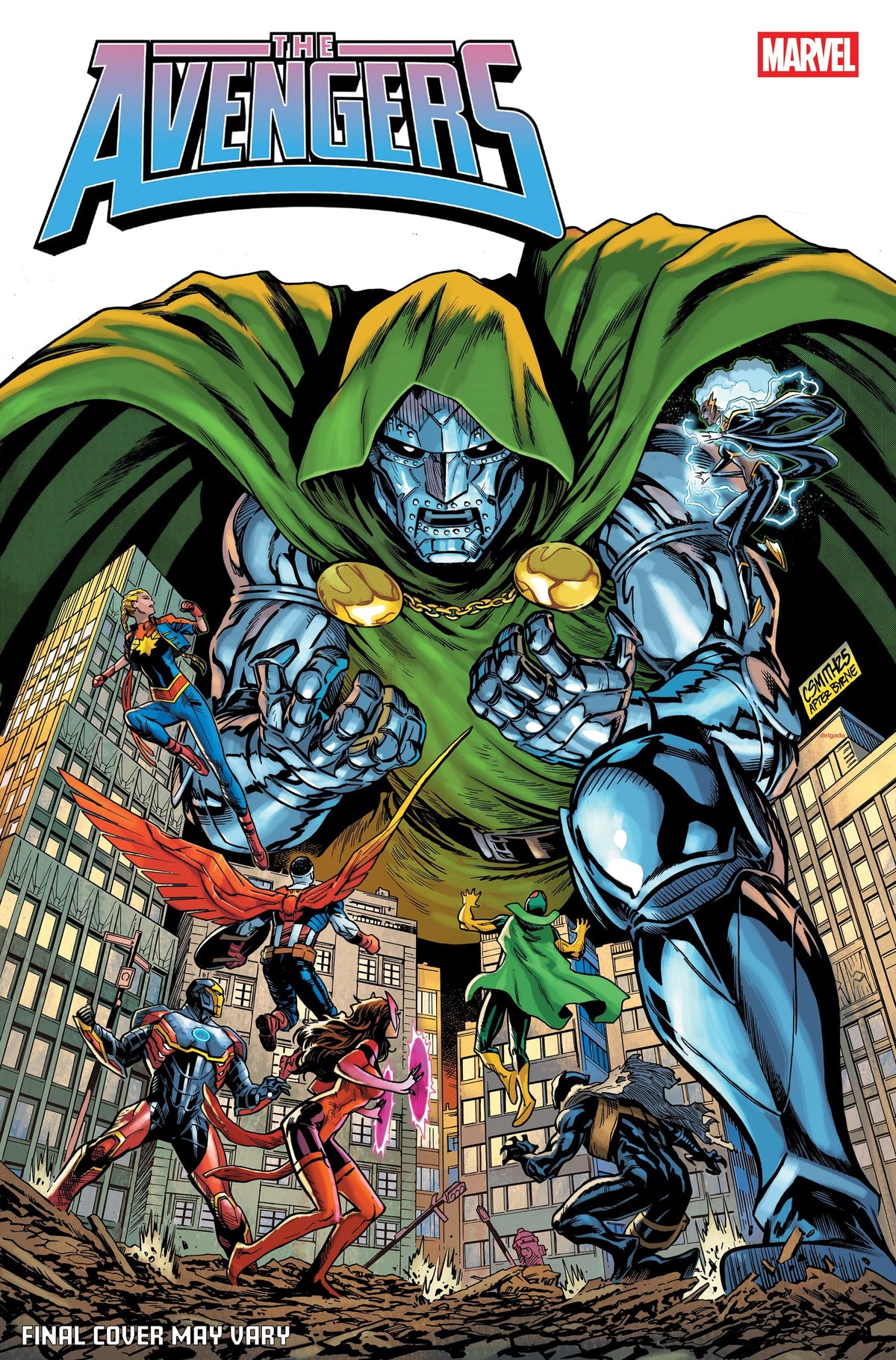 Marvel Comic Books AVENGERS #36 CORY SMITH DOOM HOMAGE VARIANT 75960620426703621 PRH-75960620426703621