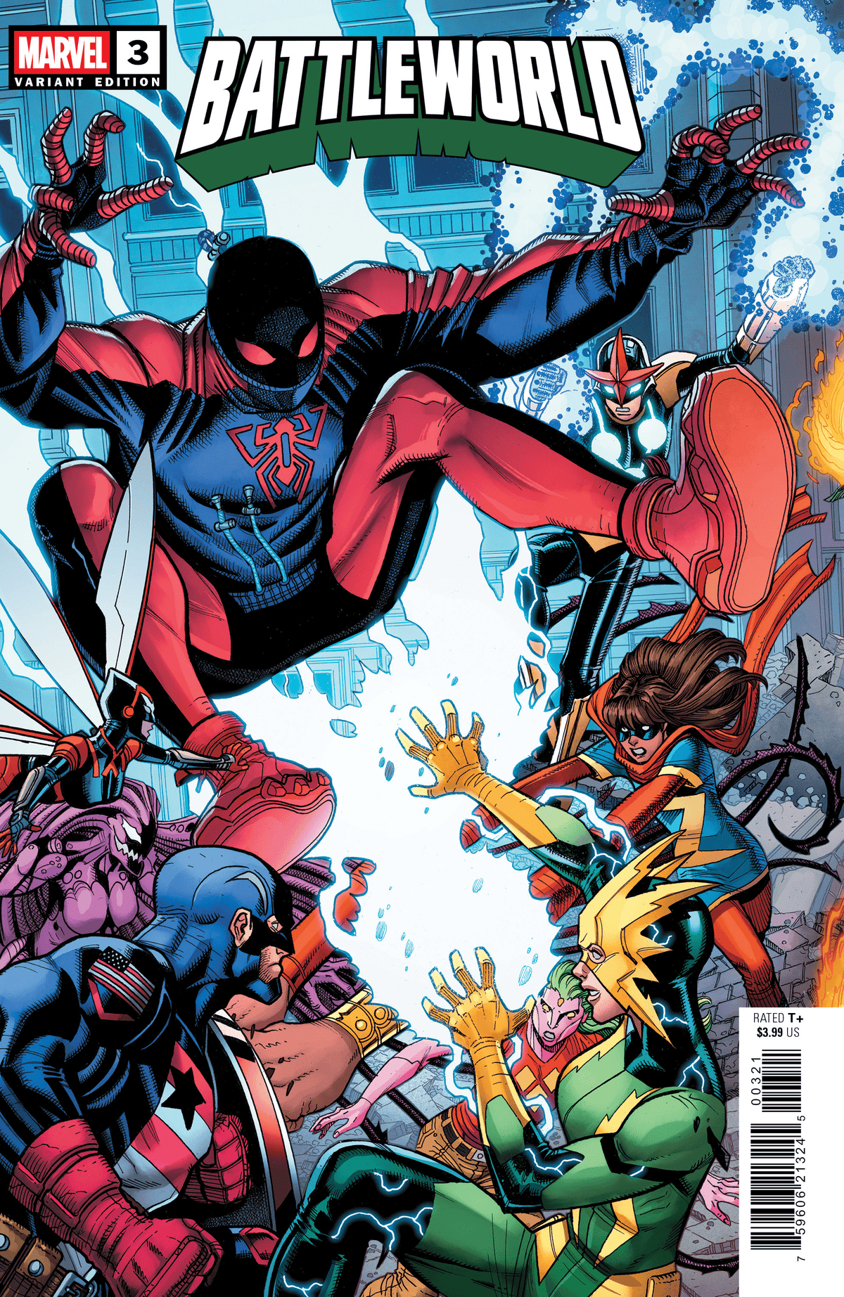 Marvel Comic Books BATTLEWORLD #3 NICK BRADSHAW 5-PART CONNECTING VARIANT C 75960621324500321 PRH-75960621324500321