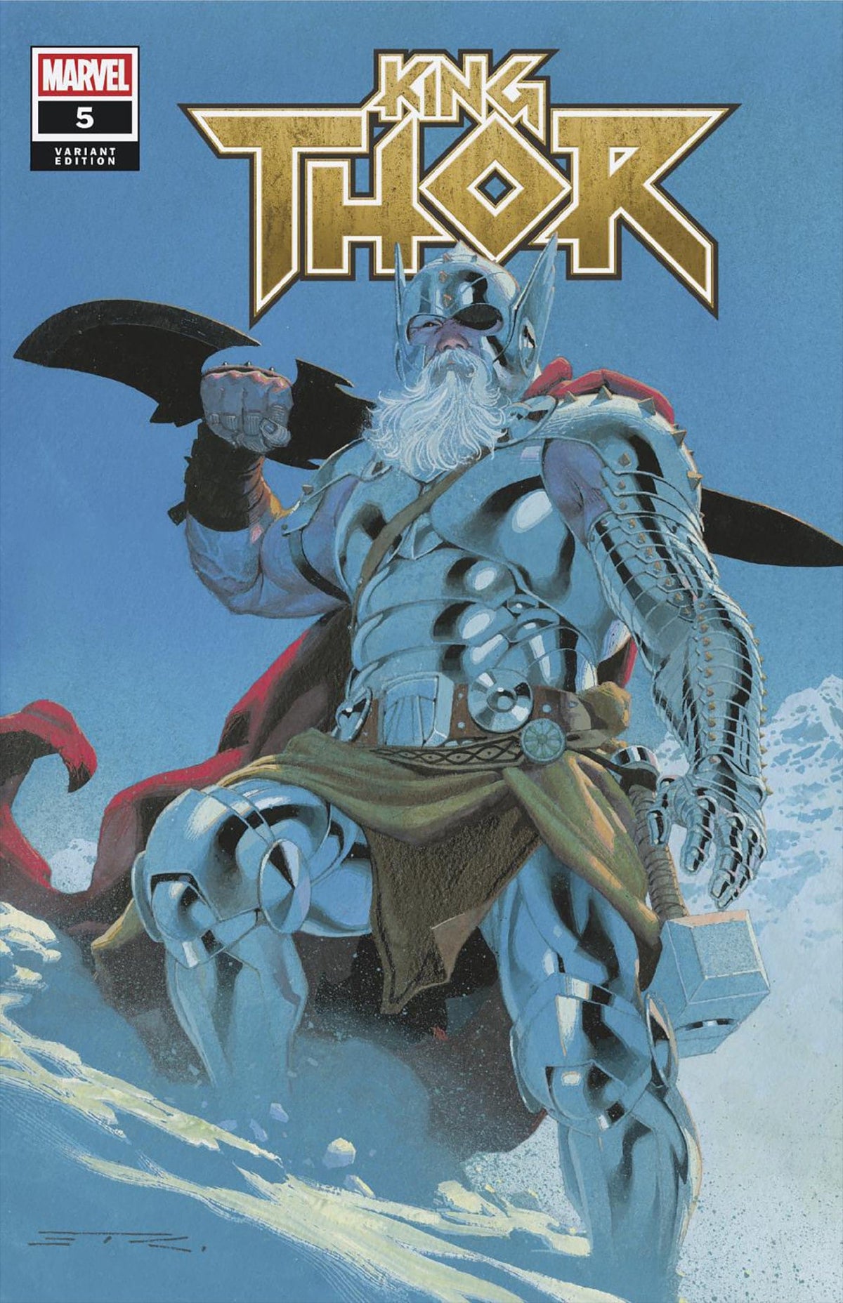 Marvel Comic Books BATTLEWORLD #4 ESAD RIBIC KING THOR VARIANT 75960621324500441 PRH-75960621324500441