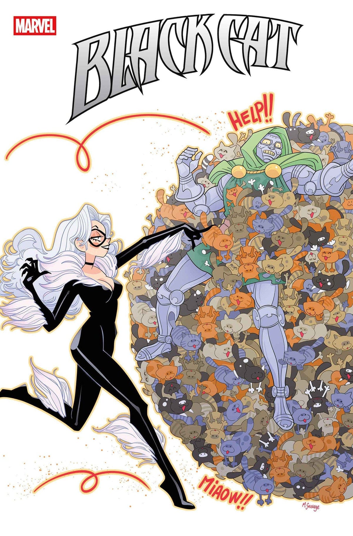 Marvel Comic Books BLACK CAT #8 MARGUERITE SAUVAGE DOOM HOMAGE VARIANT 75960621252100831 PRH-75960621252100831