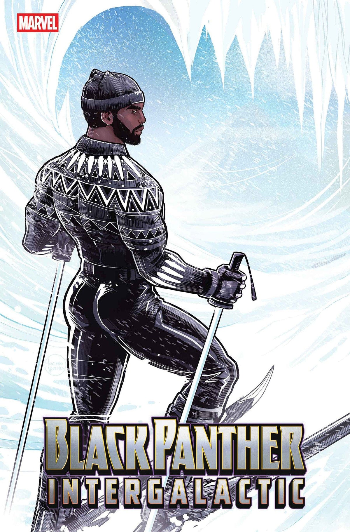 Marvel Comic Books BLACK PANTHER: INTERGALACTIC #1 LUCIANO VECCHIO WINTER BREAK VARIANT 75960621245300121 PRH-75960621245300121