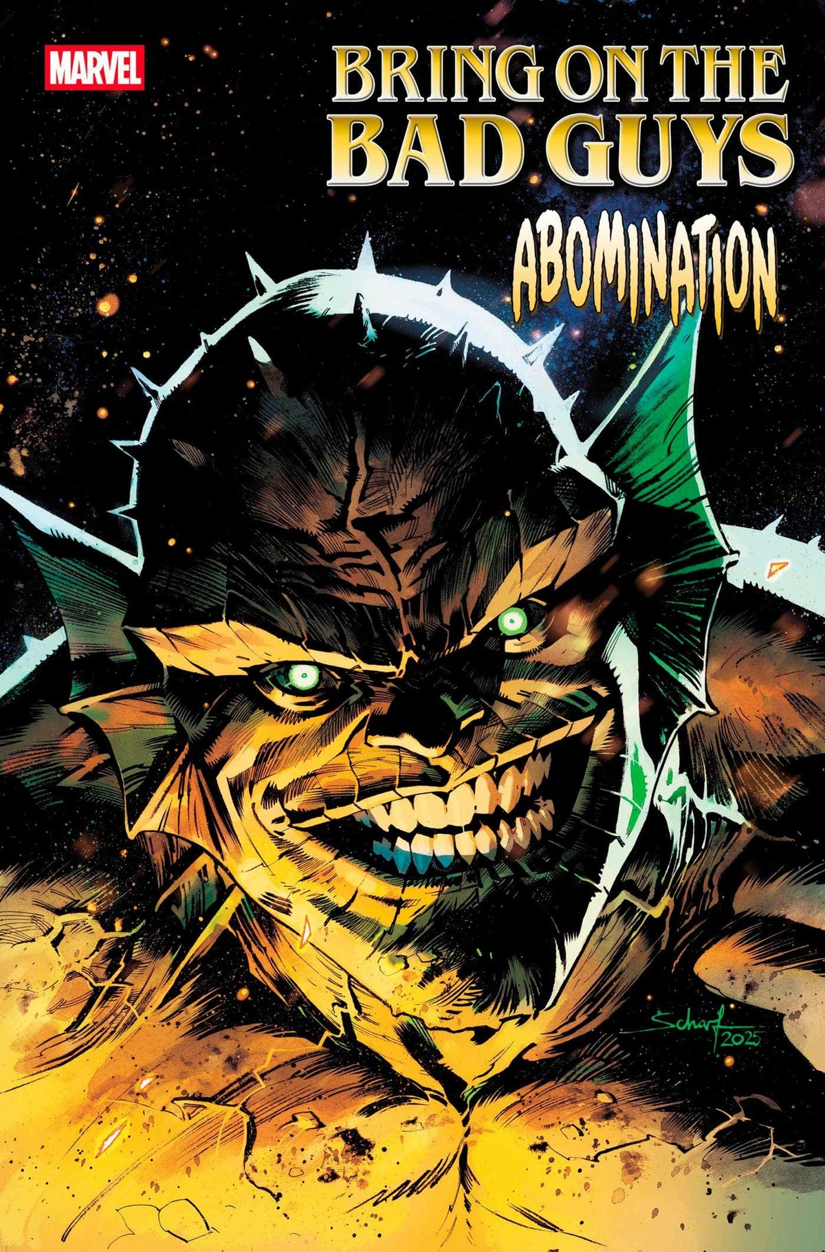 Marvel Comic Books BRING ON THE BAD GUYS: ABOMINATION #1 JONAS SCHARF VARIANT 75960621185200141 PRH-75960621185200141