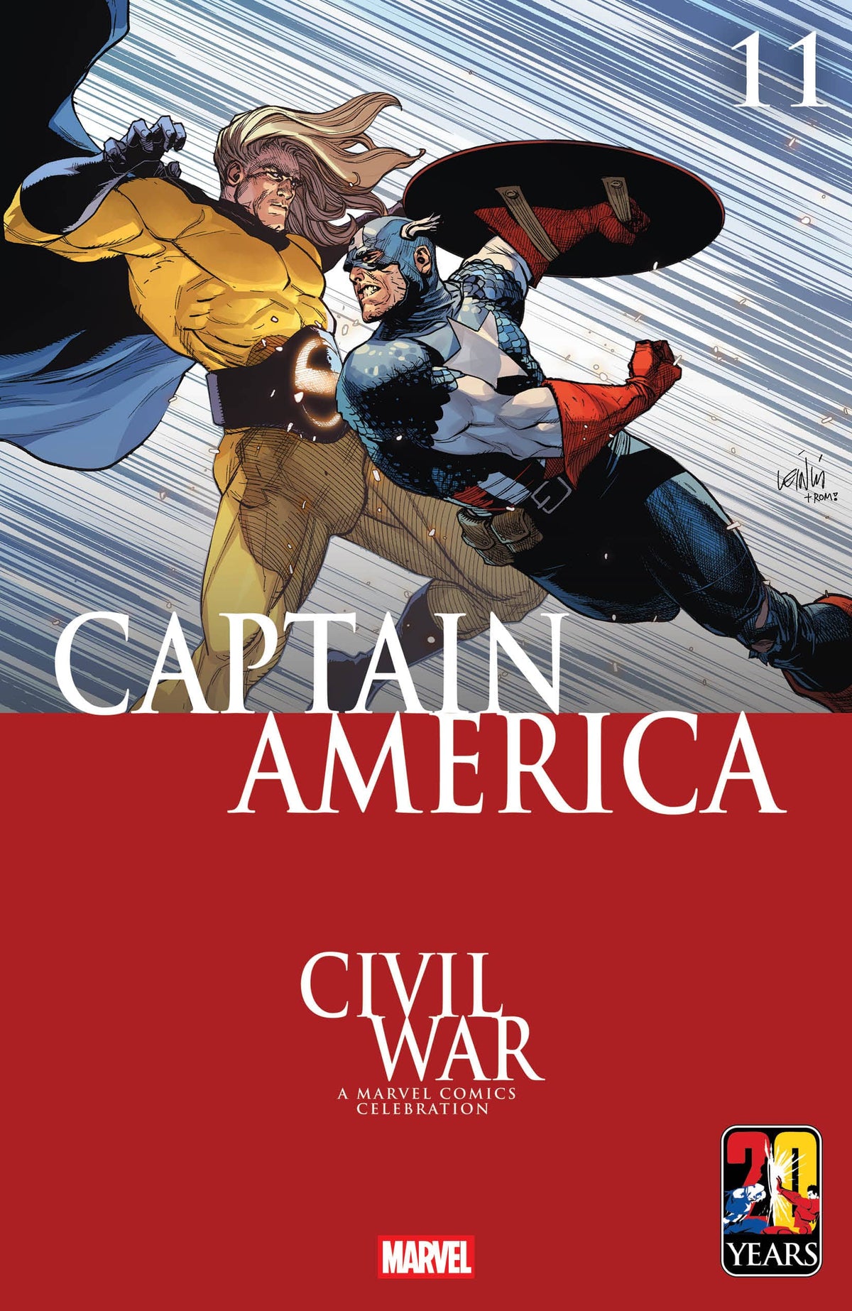 Marvel Comic Books CAPTAIN AMERICA #11 LEINIL YU CIVIL WAR CELEBRATION VARIANT 75960621146301121 PRH-75960621146301121