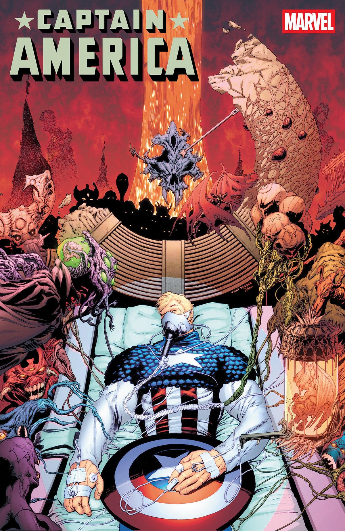 Marvel Comic Books CAPTAIN AMERICA #16 TONY PARKER VARIANT (Release Date: 10/28/2026) 75960621146301641 PRH-75960621146301641