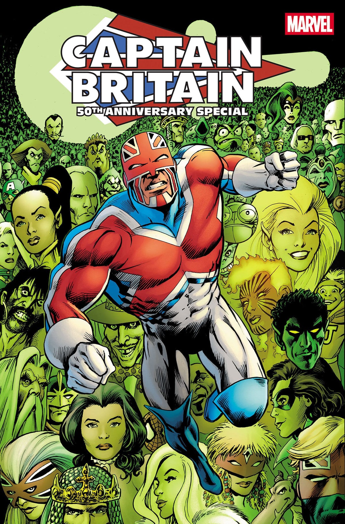 Marvel Comic Books CAPTAIN BRITAIN 50TH ANNIVERSARY SPECIAL #1 (Release Date: 10/14/2026) 75960621473000111 PRH-75960621473000111