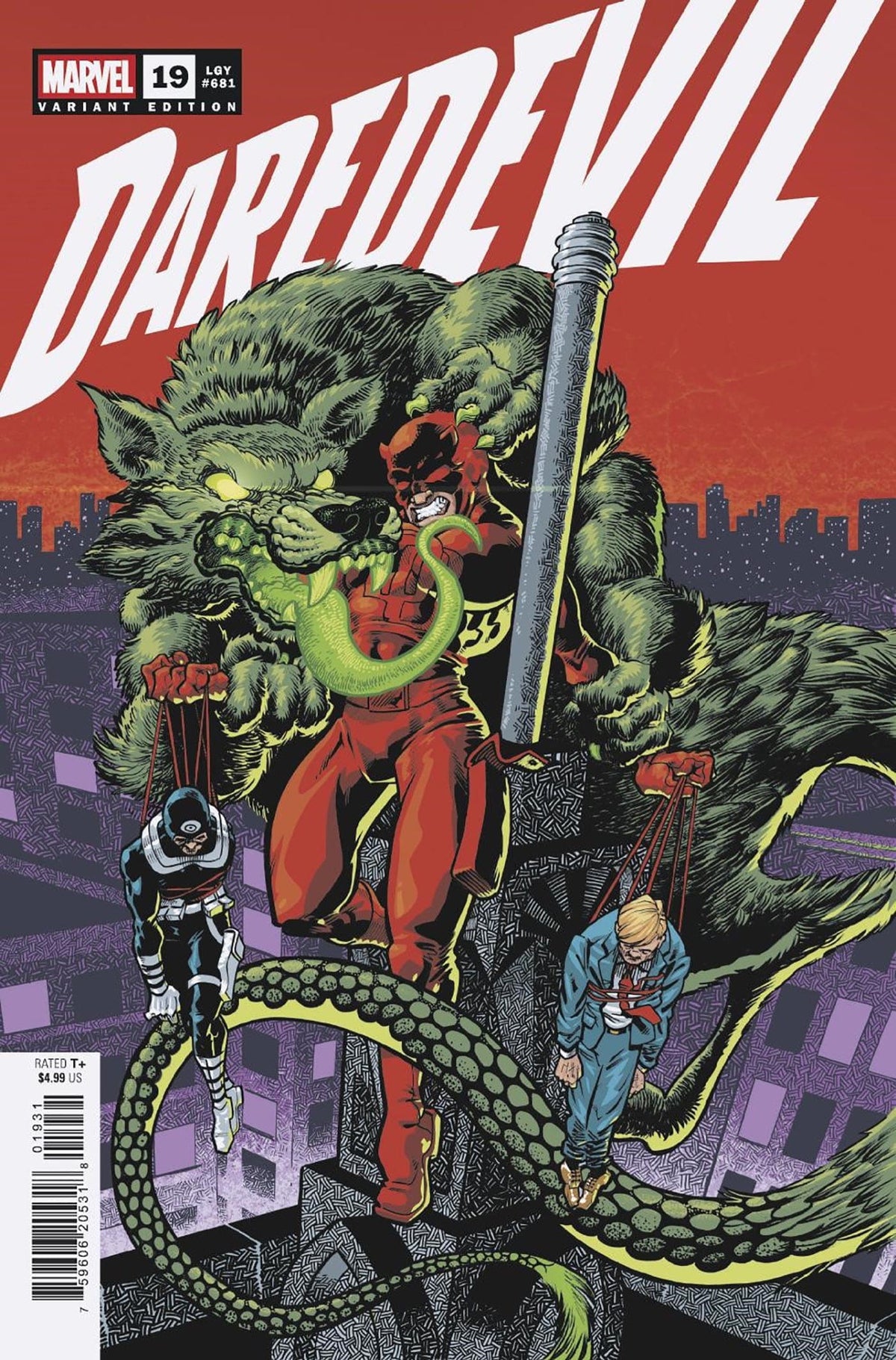 Marvel Comic Books DAREDEVIL #19 JONBOY MEYERS VARIANT 75960620531801931 PRH-75960620531801931