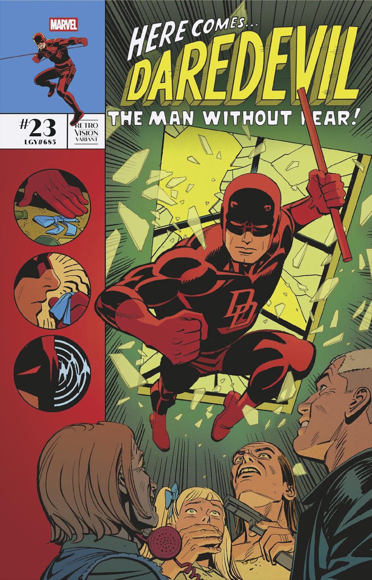 Marvel Comic Books DAREDEVIL #23 LEO ROMERO RETROVISION VARIANT 75960620531802321 PRH-75960620531802321