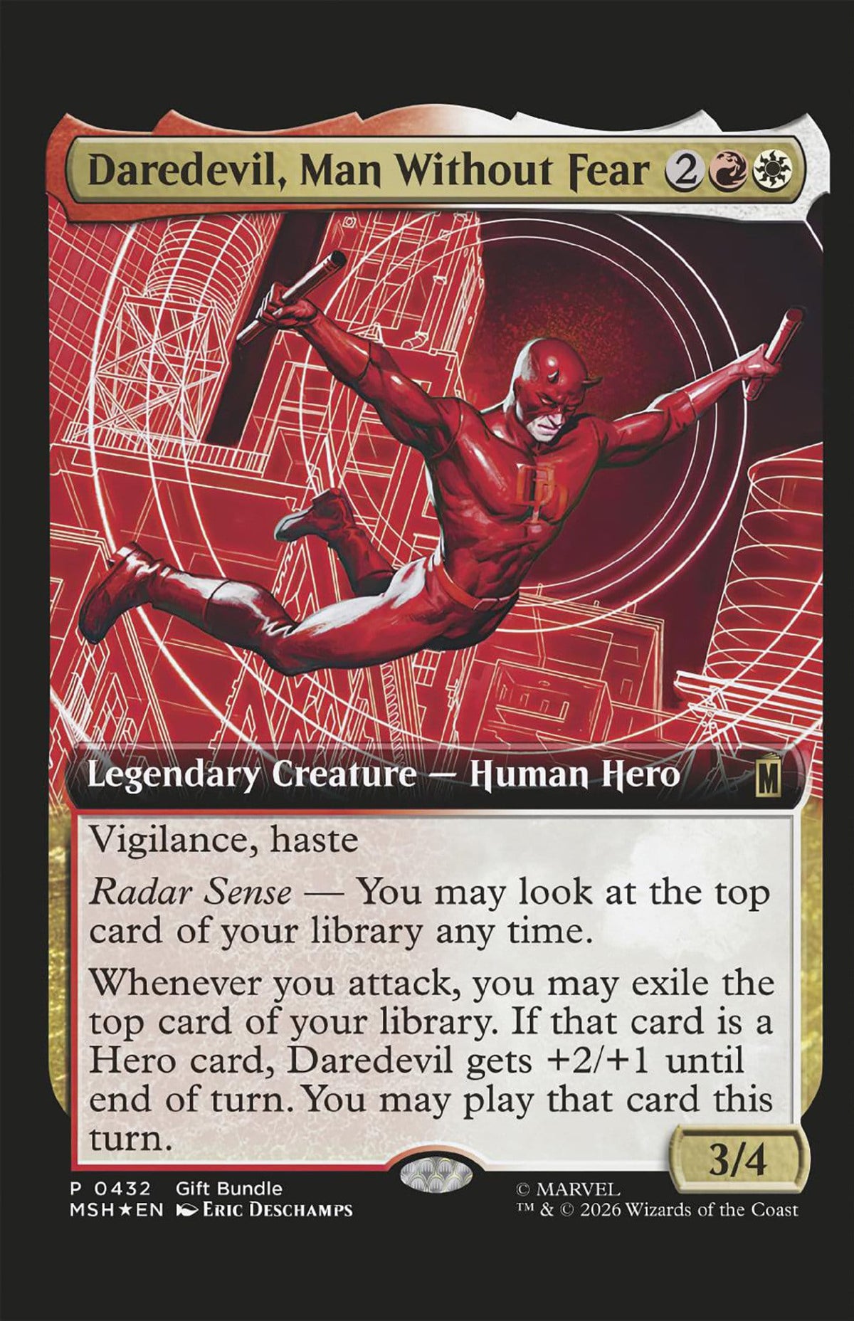 Marvel Comic Books DAREDEVIL #4 ERIC DESCHAMPS MAGIC: THE GATHERING VARIANT 75960621282800421 PRH-75960621282800421