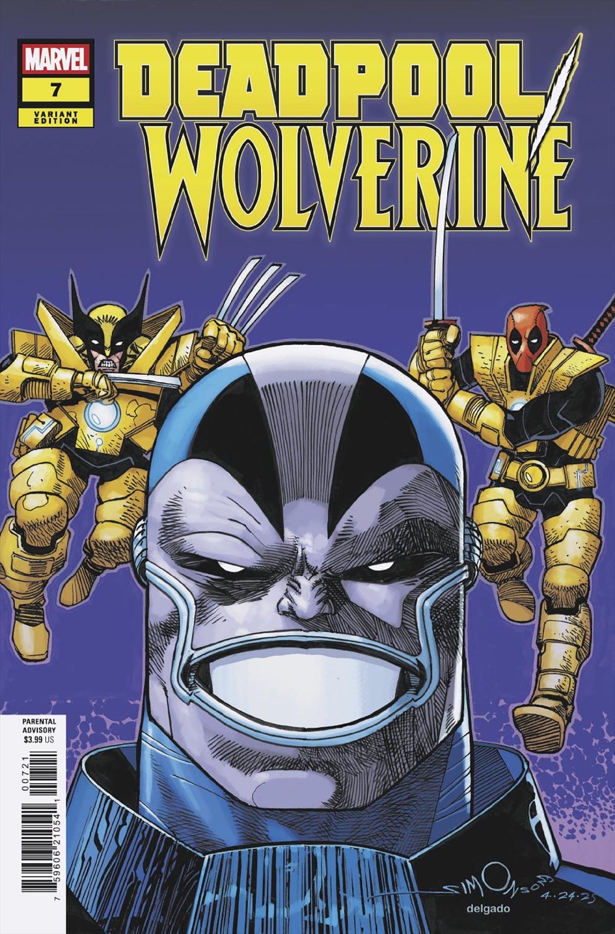 Marvel Comic Books DEADPOOL/WOLVERINE #7 WALT SIMONSON VARIANT 75960621054100721 PRH-75960621054100721