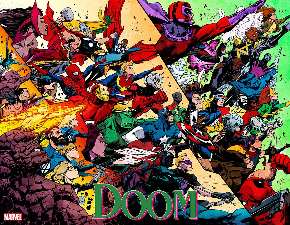 Marvel Comic Books DOOM #1 SANFORD GREENE WRAPAROUND 2ND PTG VARIANT 75960620781700112 PRH-75960620781700112