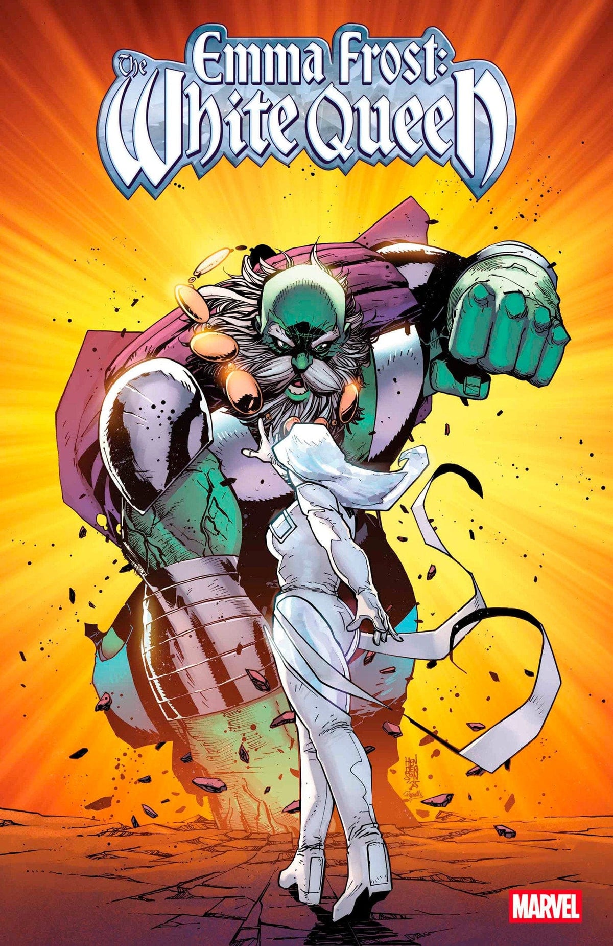 Marvel Comic Books EMMA FROST: THE WHITE QUEEN #1 MIKE HENDERSON BRING ON THE BAD GUYS VARIANT 75960621292700121 PRH-75960621292700121