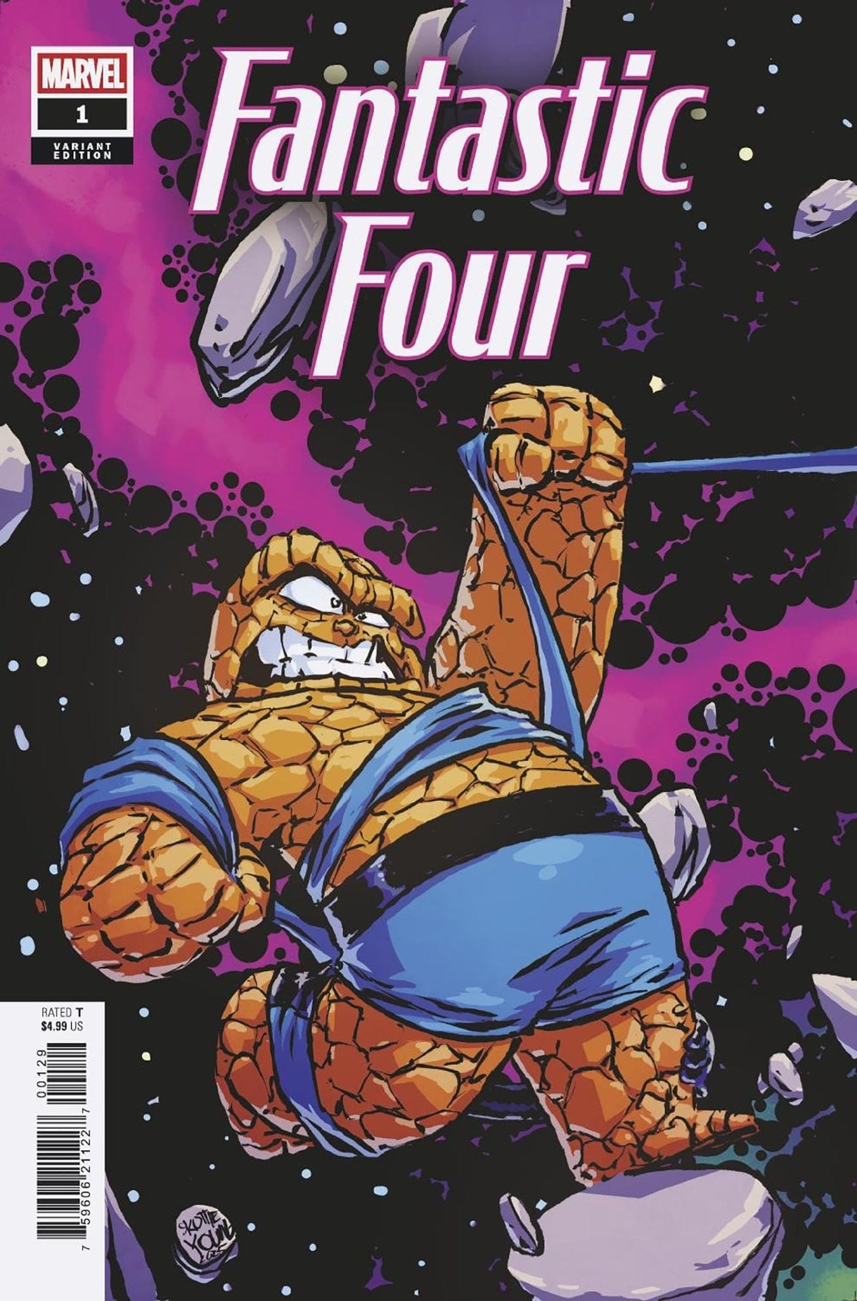 Marvel Comic Books FANTASTIC FOUR #1 SKOTTIE YOUNG 5-PART CONNECTING VARIANT 75960621122700129 PRH-75960621122700129