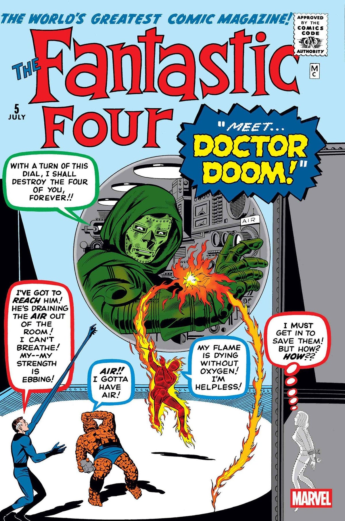 Marvel Comic Books FANTASTIC FOUR #5 FACSIMILE EDITION 75960621070100511 PRH-75960621070100511