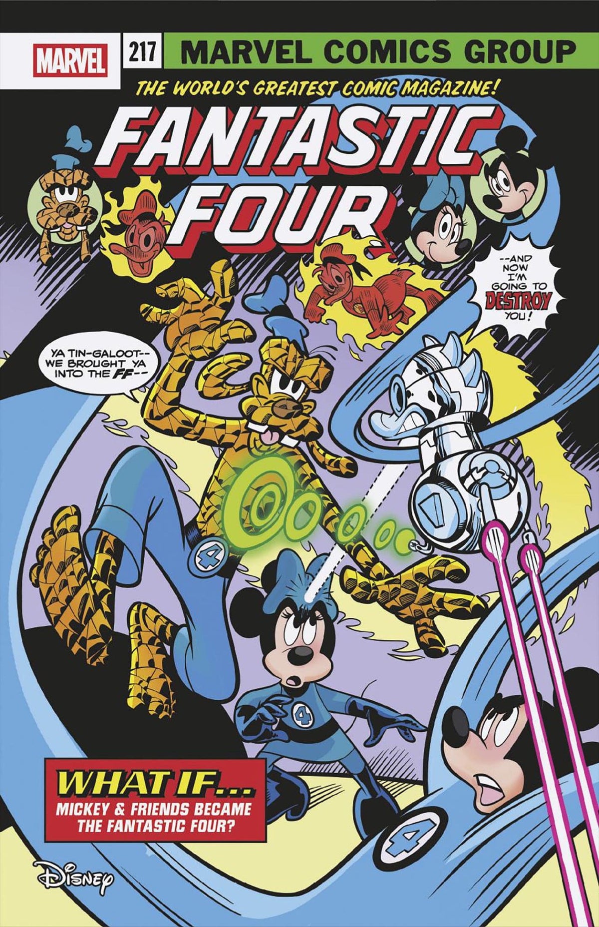 Marvel Comic Books FANTASTIC FOUR #5 MARCO PALAZZI DISNEY WHAT IF? FANTASTIC FOUR HOMAGE VARIANT 75960621122700521 PRH-75960621122700521